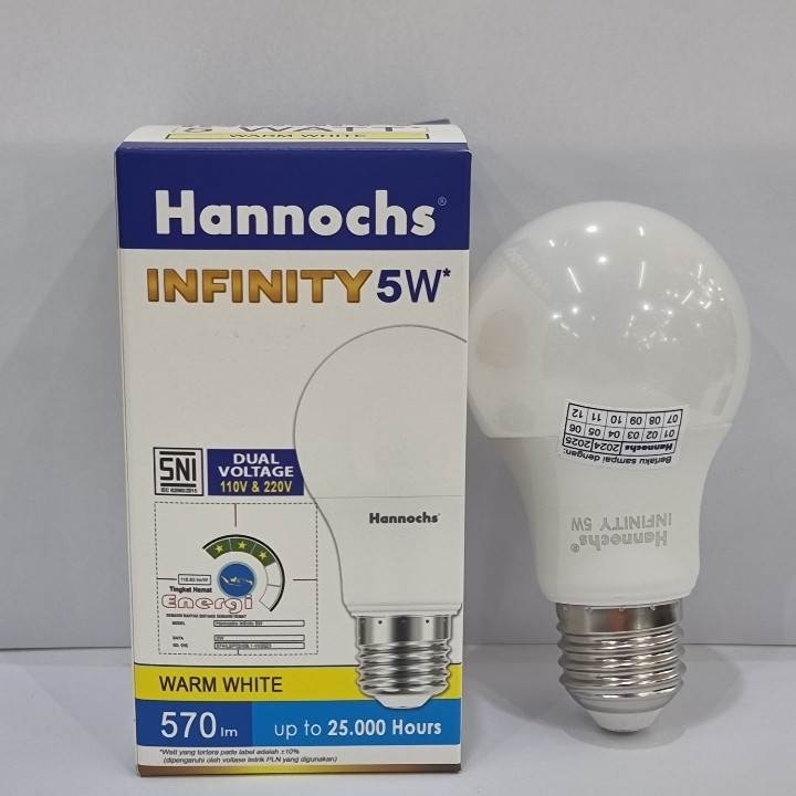 Hannochs Infinity Bohlam LED - 5Watt (5W) WW Hannochs Infinity Bohlam LED - 5Watt (5W) WW