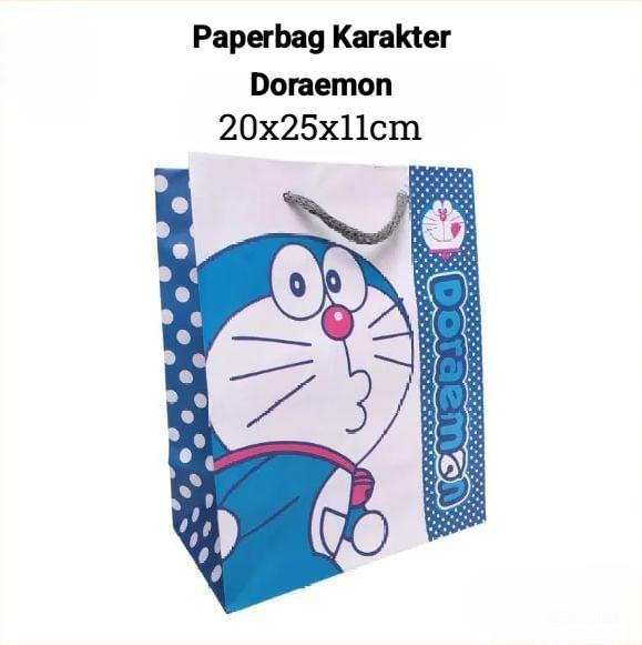 Paperbag Karakter Doraemon 20x25x11cm - Tas Belanja Hampers Ulang Tahun Paperbag Karakter Doraemon 20x25x11cm - Tas Belanja Hampers Ulang Tahun