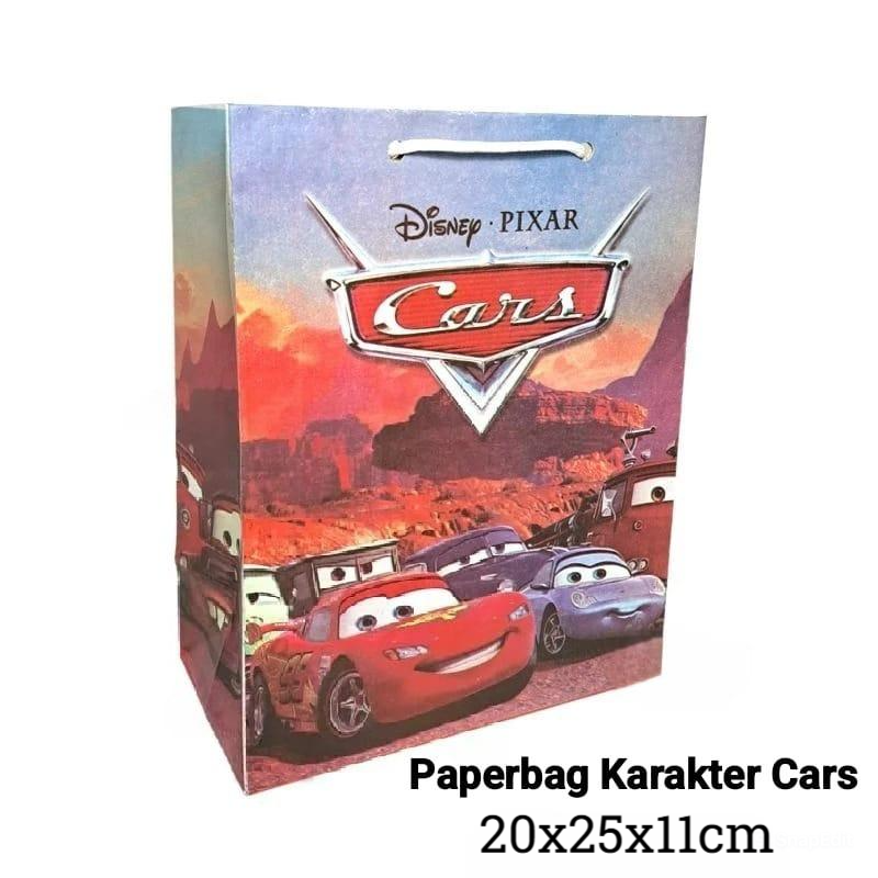 Paperbag Karakter Cars 20x25x11cm - Tas Belanja Hampers Ulang Tahun Paperbag Karakter Cars 20x25x11cm - Tas Belanja Hampers Ulang Tahun