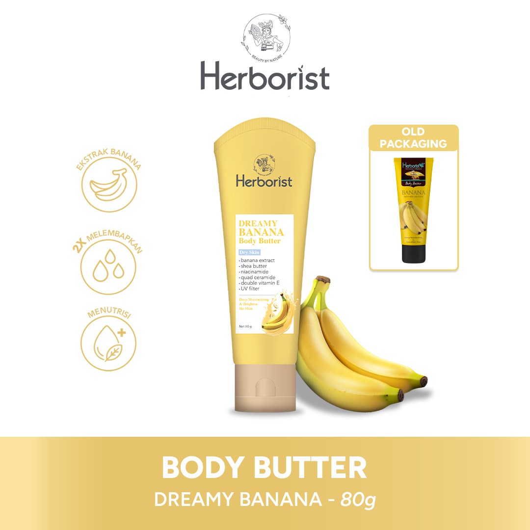Herborist Body Butter 80gr - Dreamy Banana Herborist Body Butter 80gr - Dreamy Banana