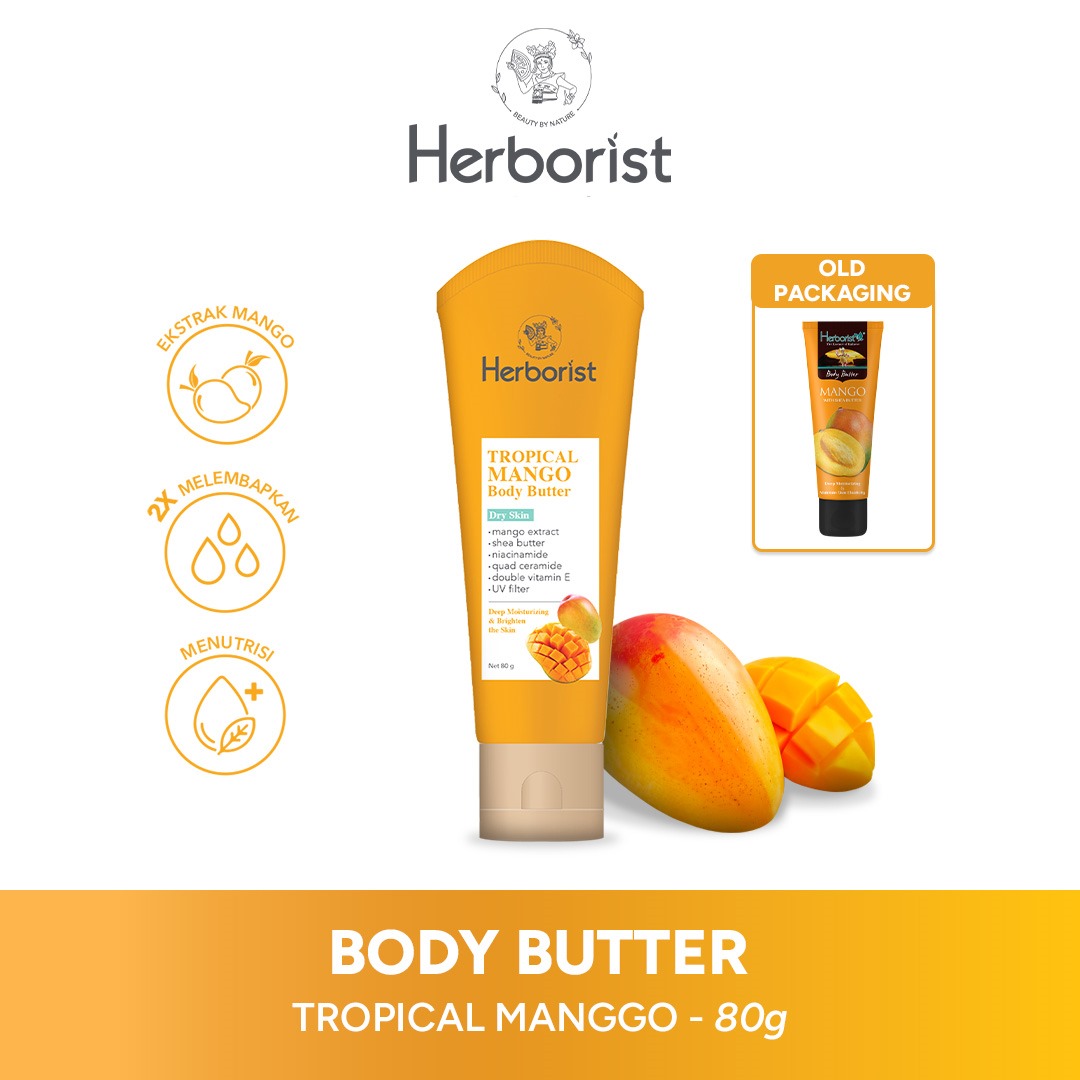 Herborist Body Butter 80gr - Tropical Mango Herborist Body Butter 80gr - Tropical Mango