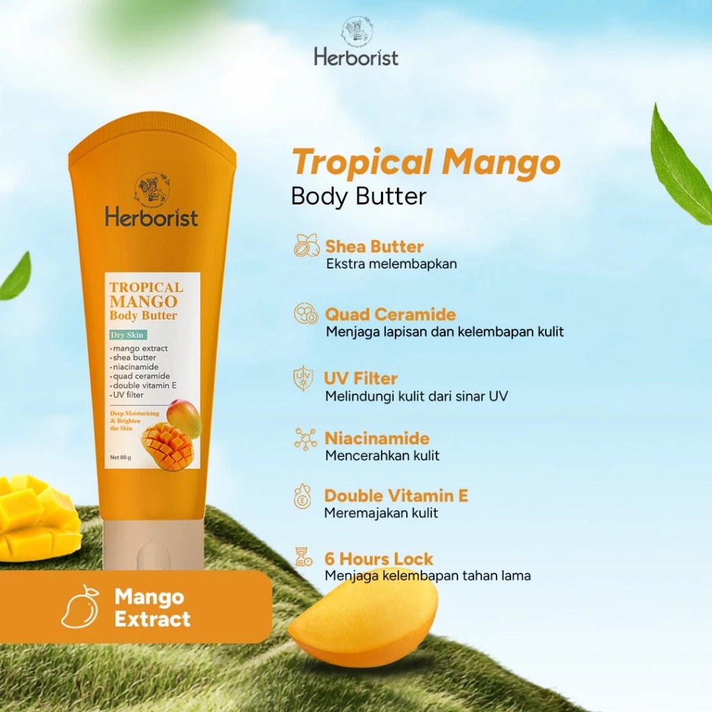 Herborist Body Butter 80gr - Tropical Mango