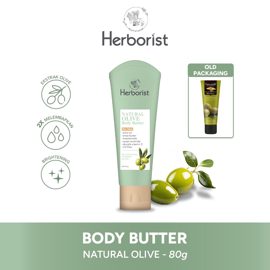Herborist Body Butter 80gr - Natural Olive Herborist Body Butter 80gr - Natural Olive