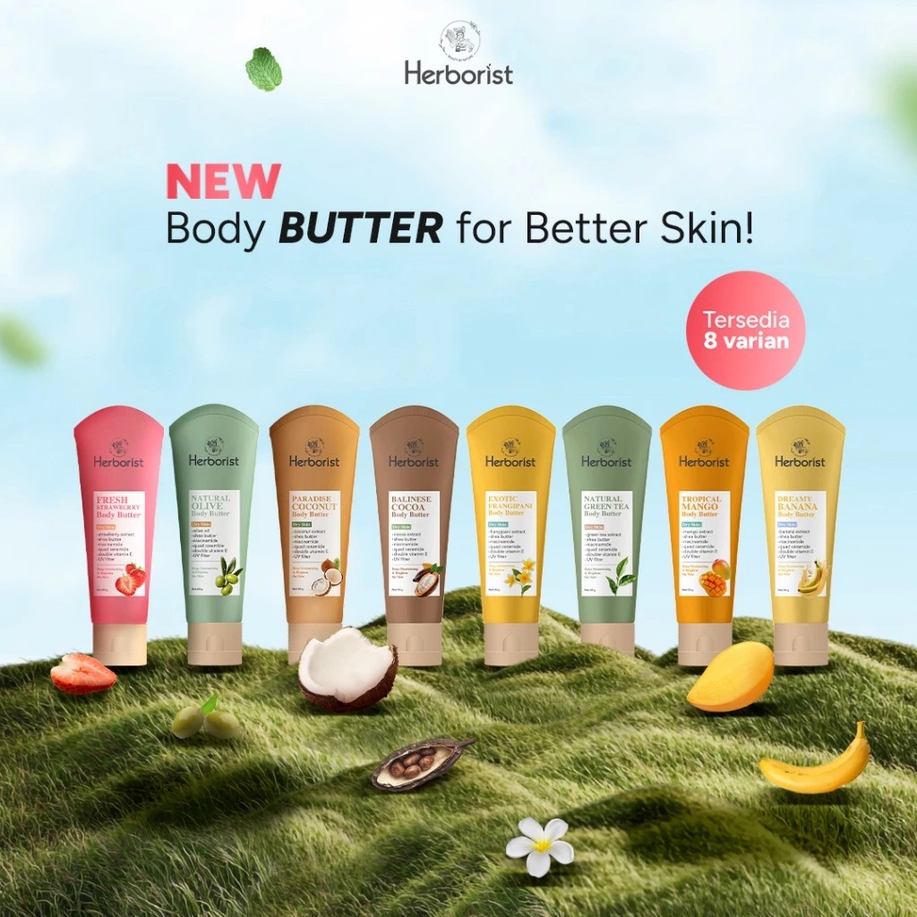 Herborist Body Butter 80gr - Natural Olive