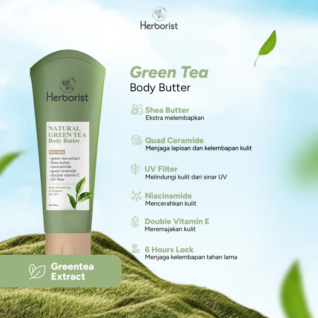 Herborist Body Butter 80gr - Natural Green Tea Herborist Body Butter 80gr - Natural Green Tea