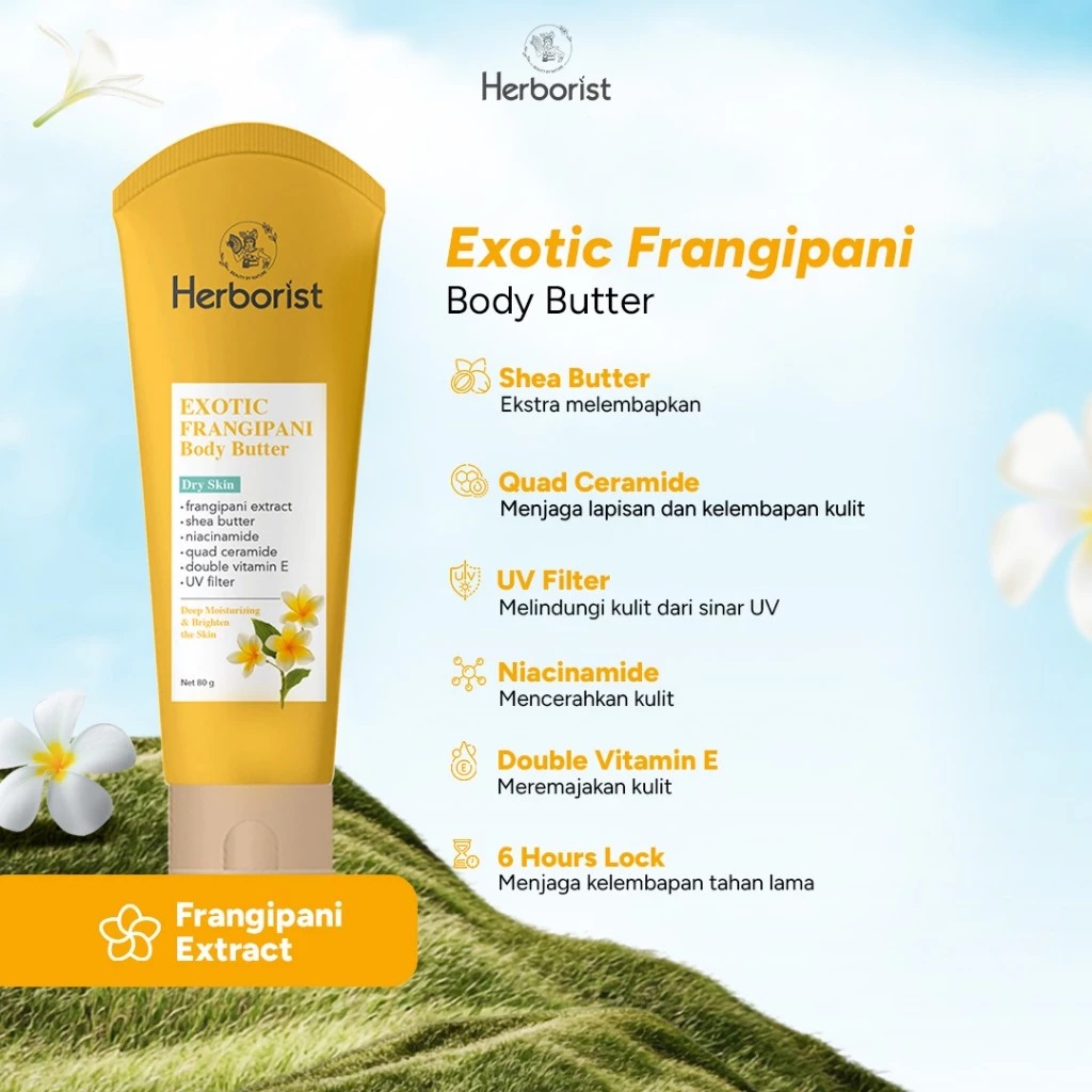 Herborist Body Butter 80gr - Exotic Frangipani Herborist Body Butter 80gr - Exotic Frangipani