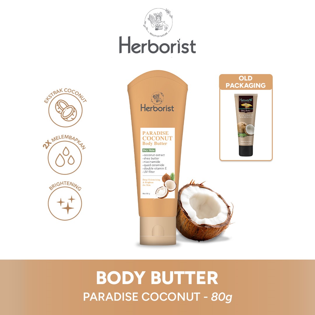 Herborist Body Butter 80gr - Paradise Coconut Herborist Body Butter 80gr - Paradise Coconut