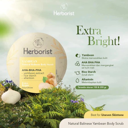 Herborist Natural Balinese Body Scrub 100gr - Yambean Herborist Natural Balinese Body Scrub 100gr - Yambean