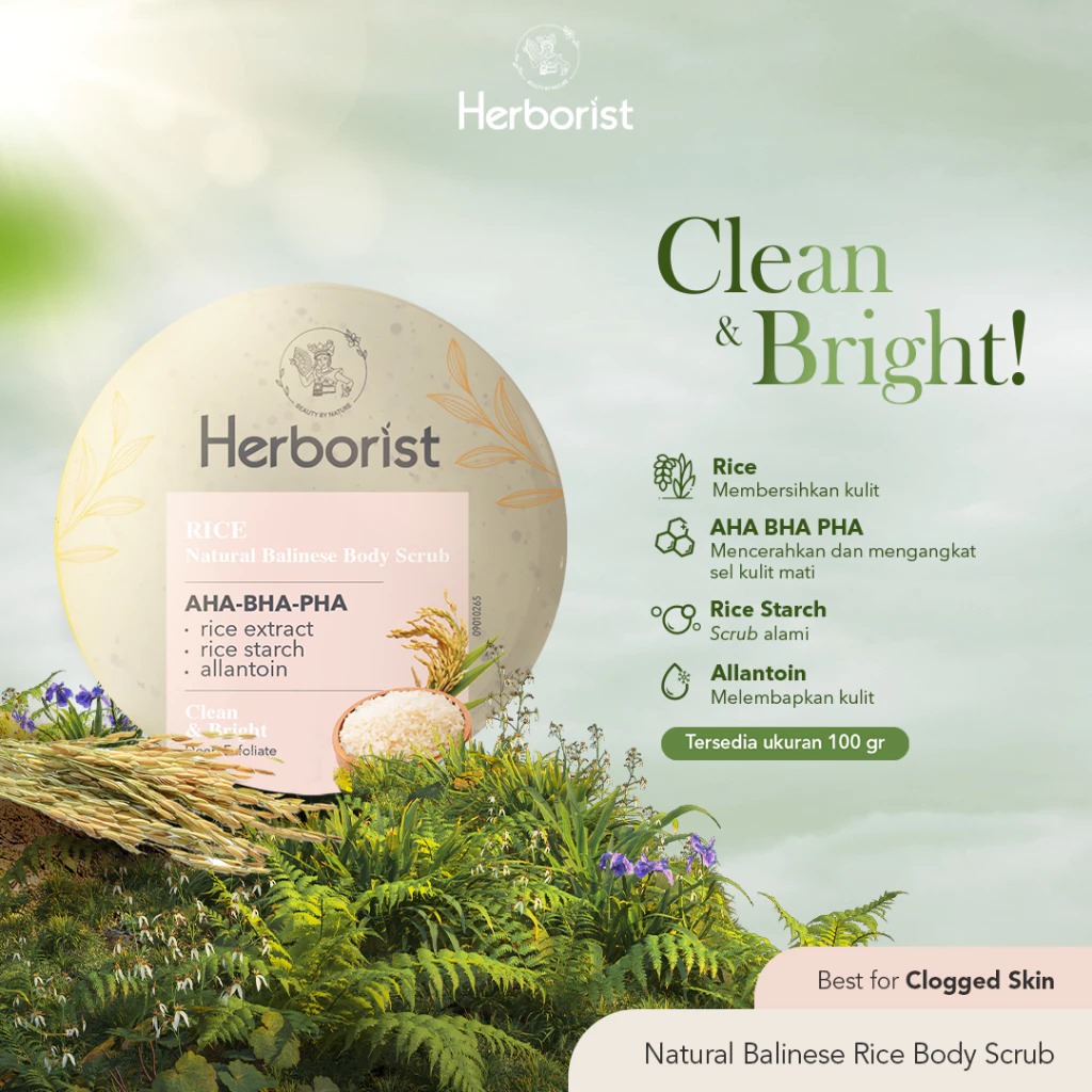 Herborist Natural Balinese Body Scrub 100gr - Yambean Herborist Natural Balinese Body Scrub 100gr - Yambean