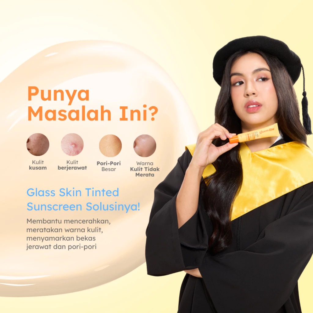 Gloow&be Glass Skin Tinted Sunscreen SPF30 PA+++ 20ml
