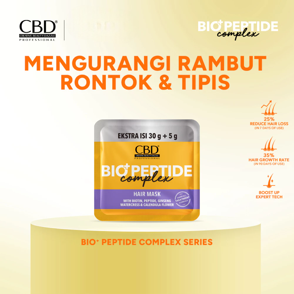 CBD Professional Bio+Peptide Complex (Hairfall Treatment Formula) - Hair Mask Sachet 35gr (30+5)