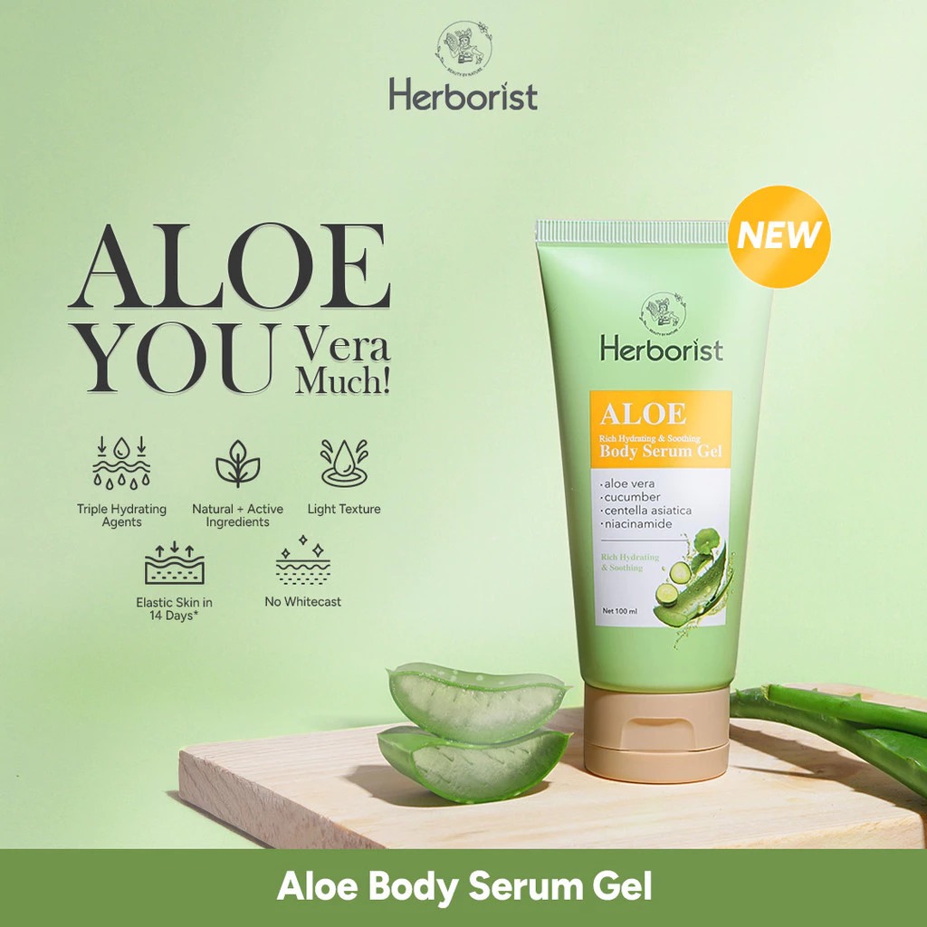Herborist Aloe Rich Hydrating & Smoothing Body Serum Gel 100ml Herborist Aloe Rich Hydrating & Smoothing Body Serum Gel 100ml