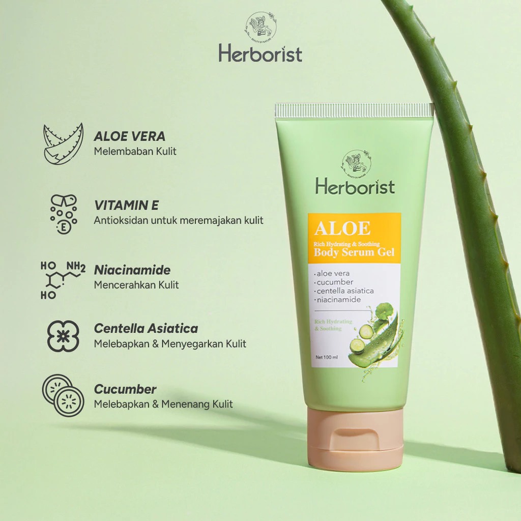 Herborist Aloe Rich Hydrating & Smoothing Body Serum Gel 100ml Herborist Aloe Rich Hydrating & Smoothing Body Serum Gel 100ml