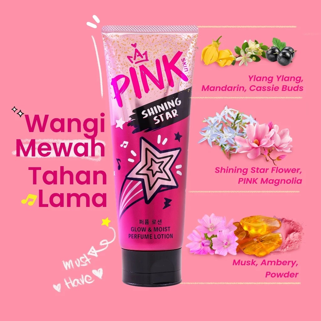 Pink Skin Perfume Lotion Travel Size 70ml - Shining Star