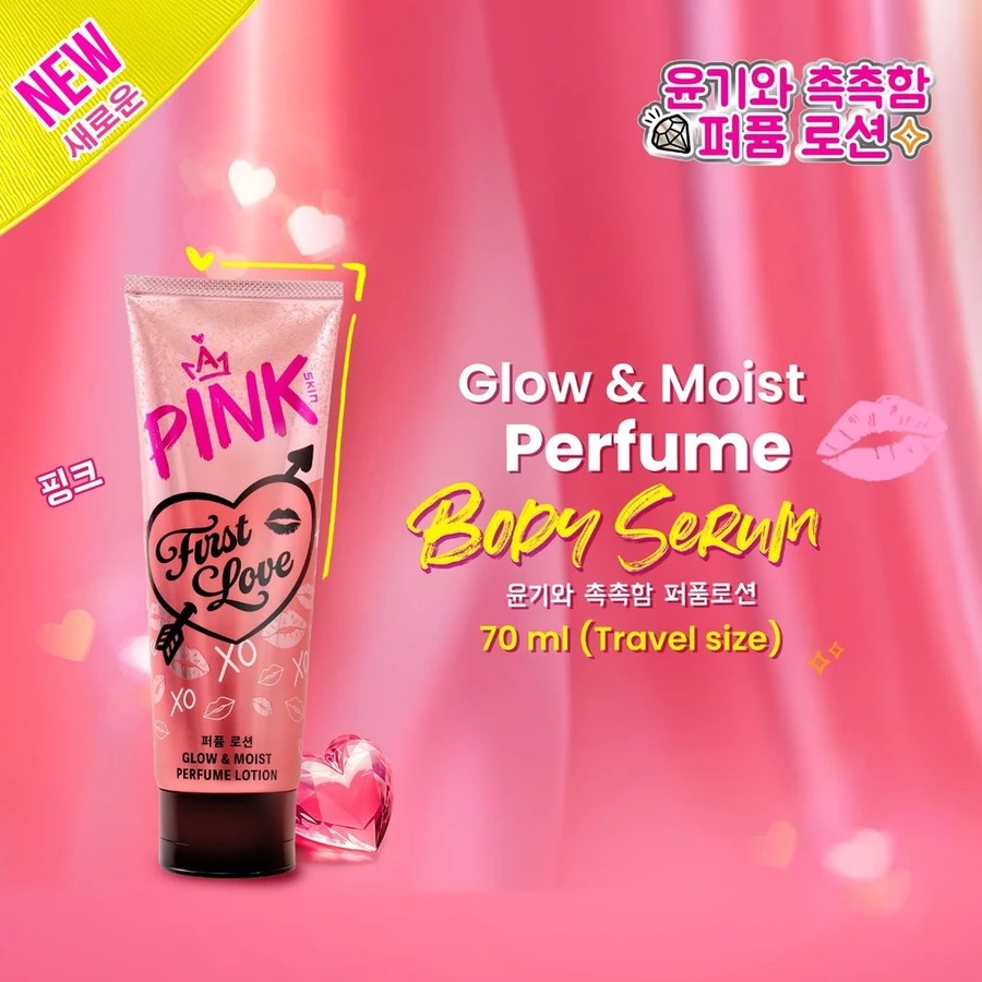 Pink Skin Perfume Lotion Travel Size 70ml - First Love Pink Skin Perfume Lotion Travel Size 70ml - First Love