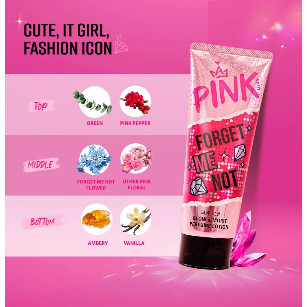 Pink Skin Perfume Lotion Travel Size 70ml - Forget Me Not