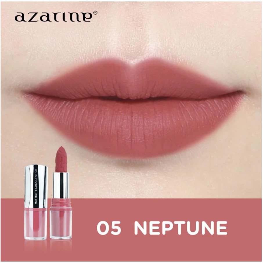Azarine Mattelite Lock Lipstick 4gr - 05 Neptune Azarine Mattelite Lock Lipstick 4gr - 05 Neptune