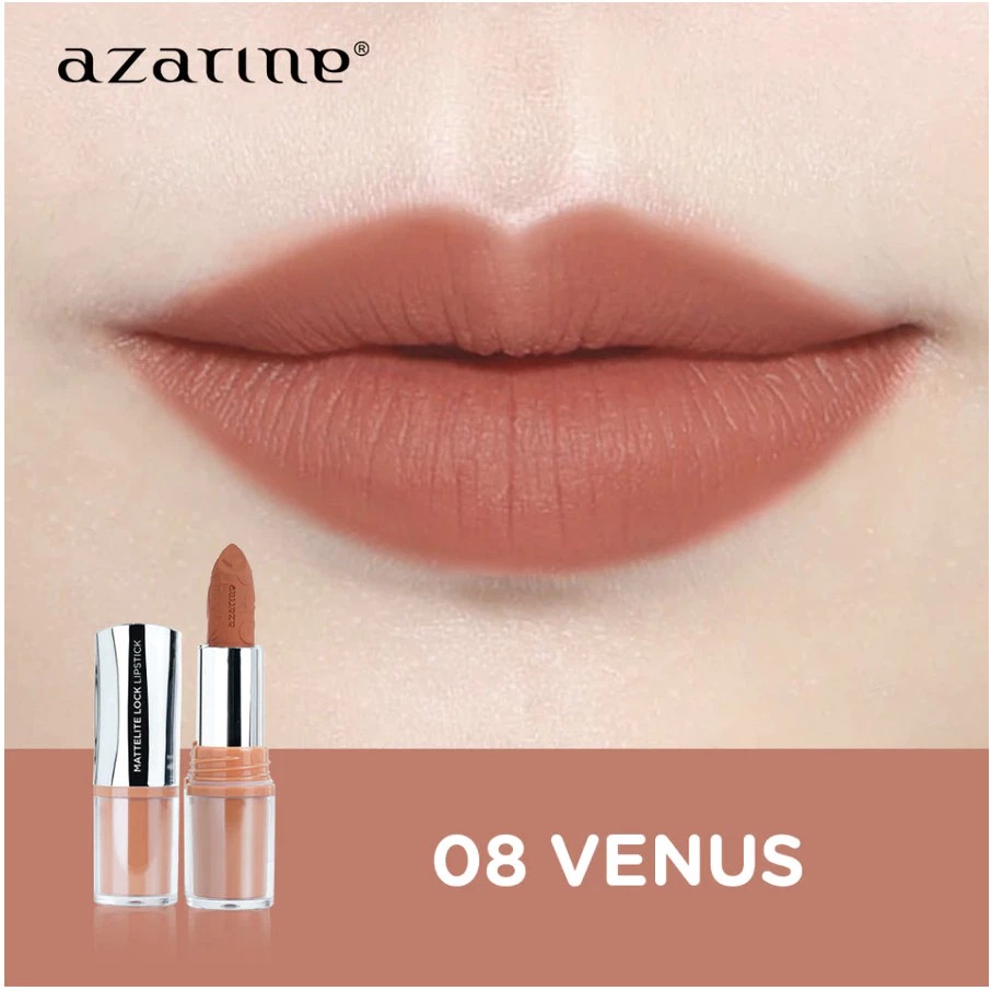 Azarine Mattelite Lock Lipstick 4gr - 08 Venus Azarine Mattelite Lock Lipstick 4gr - 08 Venus