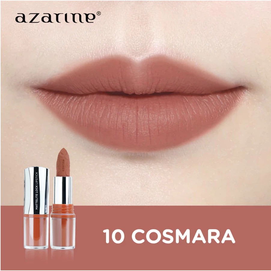 Azarine Mattelite Lock Lipstick 4gr - 10 Cosmara Azarine Mattelite Lock Lipstick 4gr - 10 Cosmara