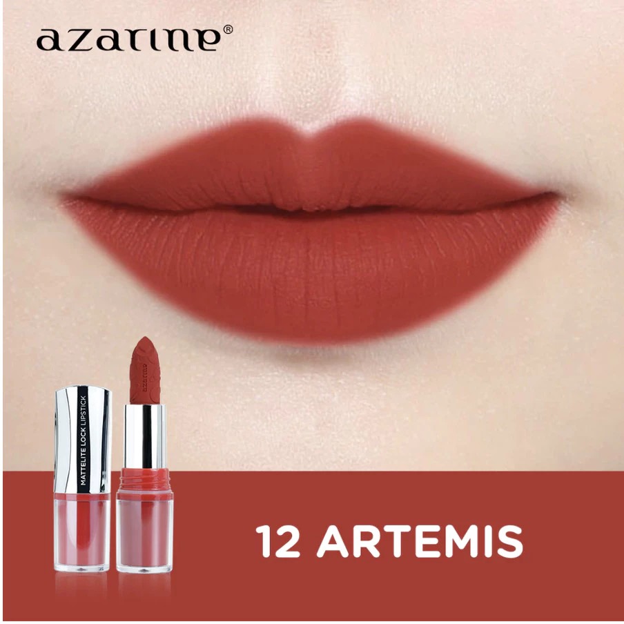 Azarine Mattelite Lock Lipstick 4gr - 12 Artemis Azarine Mattelite Lock Lipstick 4gr - 12 Artemis