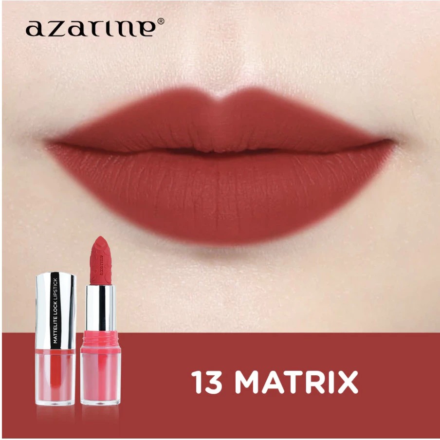 Azarine Mattelite Lock Lipstick 4gr - 13 Matrix Azarine Mattelite Lock Lipstick 4gr - 13 Matrix