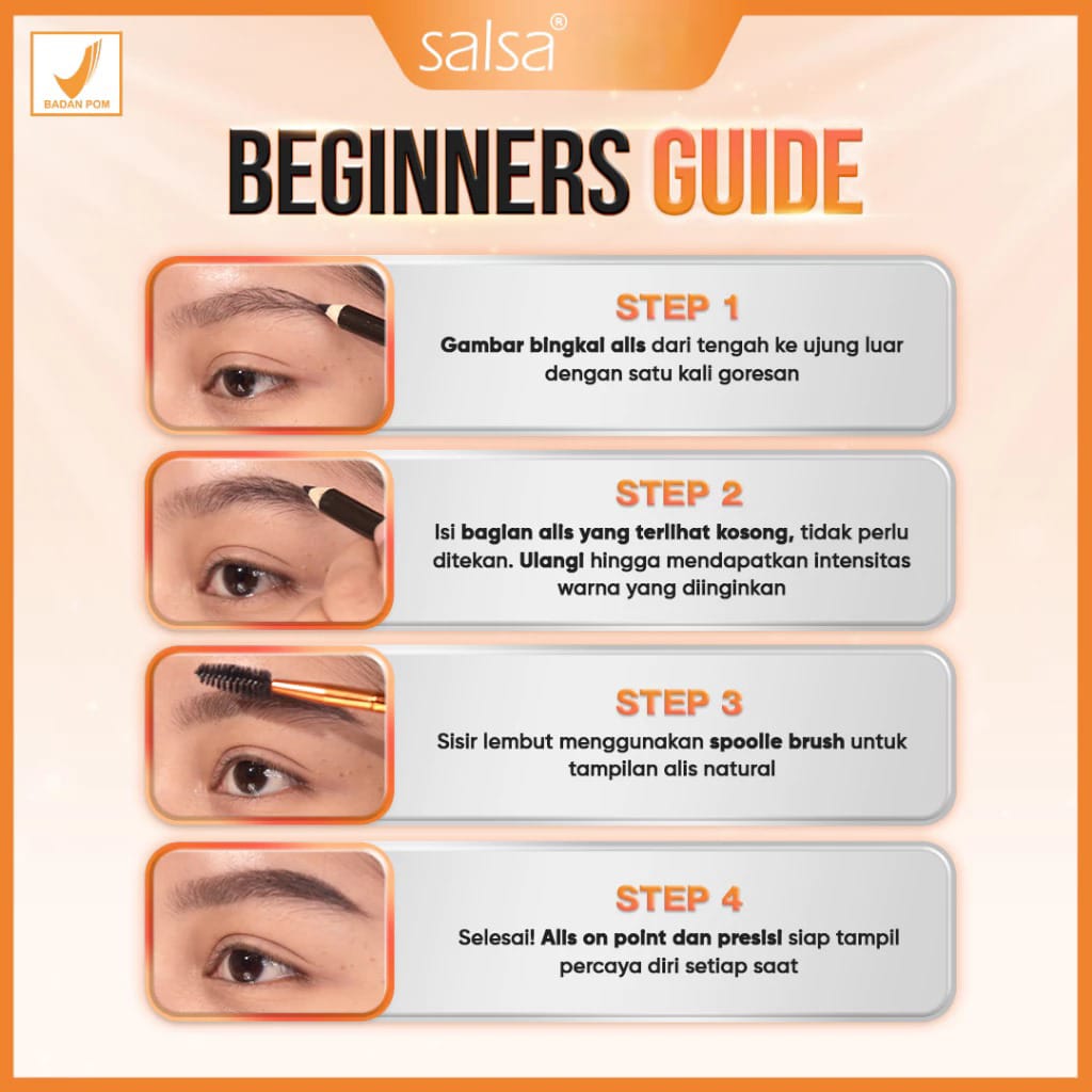 Salsa Single Eyebrow Pencil 1gr - Dark Brown