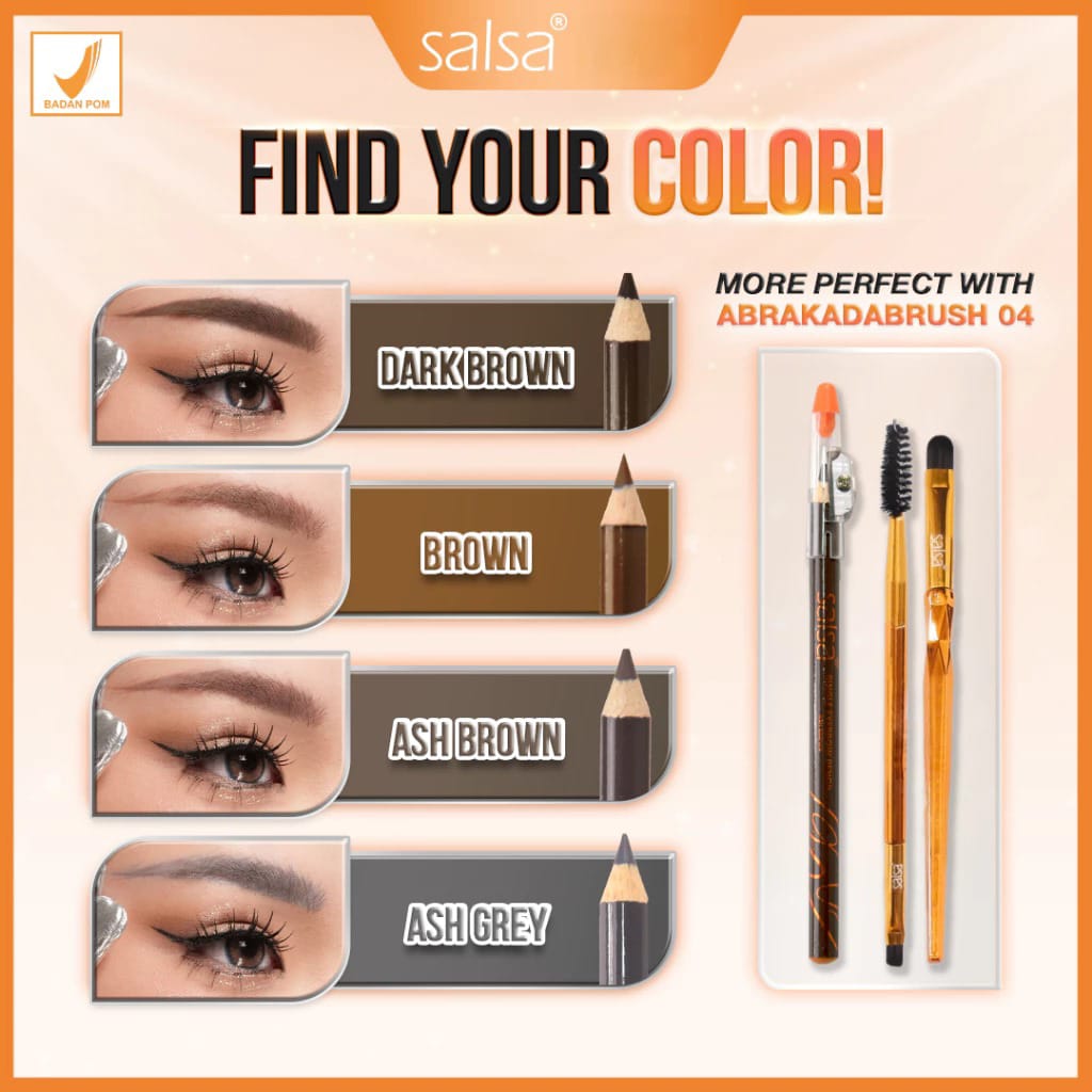 Salsa Single Eyebrow Pencil 1gr - Ash Brown