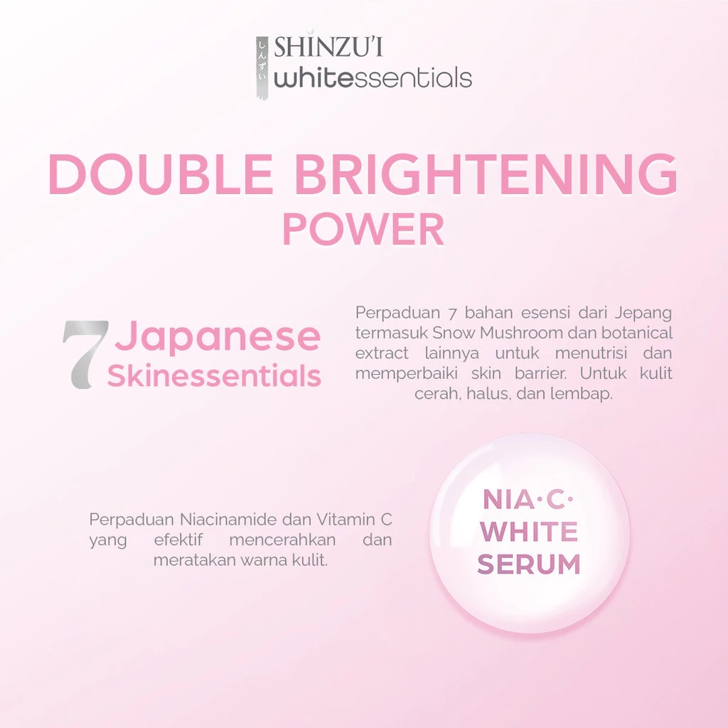 Shinzui Whitessentials Brightening Serum 20ml Shinzui Whitessentials Brightening Serum 20ml