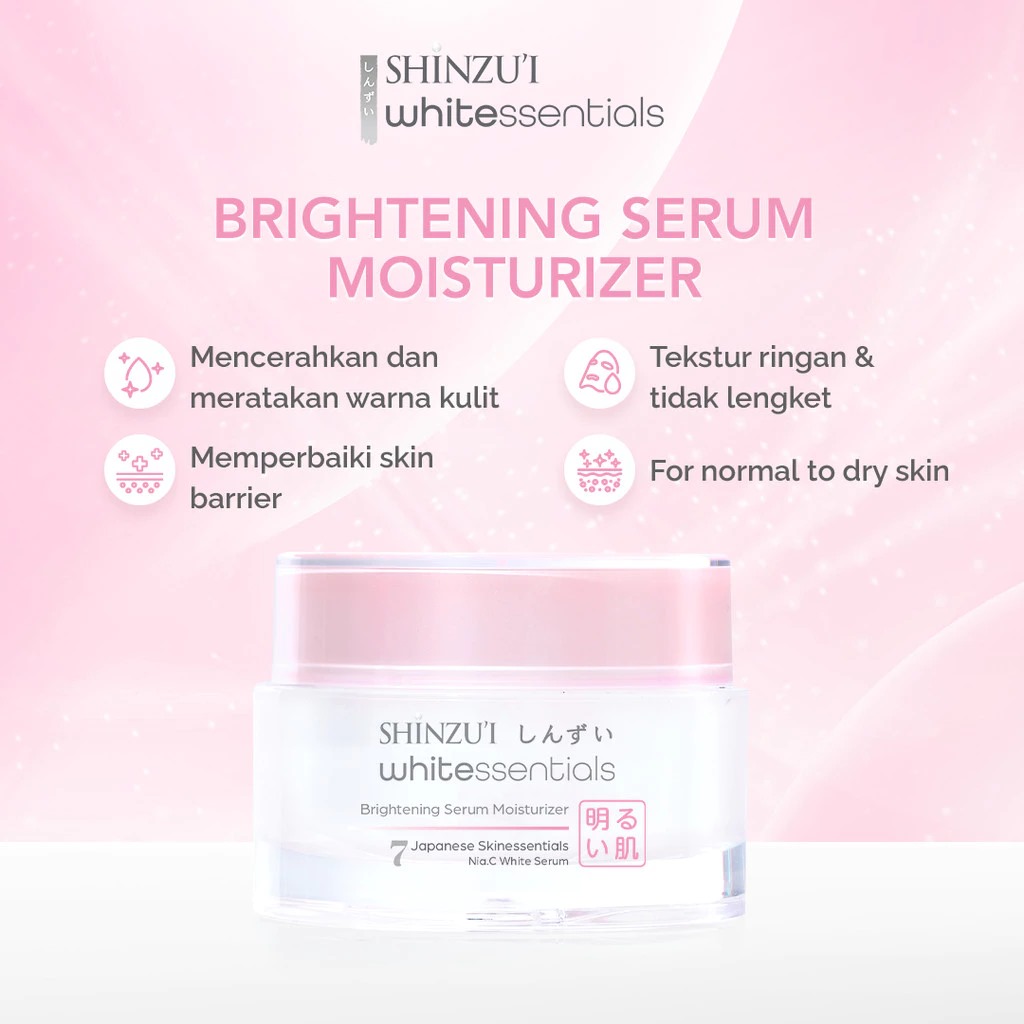 Shinzui Whitessentials Brightening Serum Moisturizer 30gr