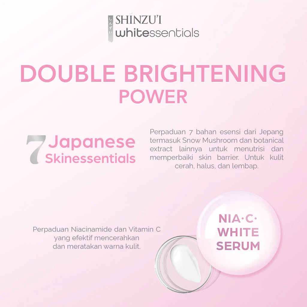 Shinzui Whitessentials Brightening Serum Sunscreen SPF35 PA+++ 30ml Shinzui Whitessentials Brightening Serum Sunscreen SPF35 PA+++ 30ml