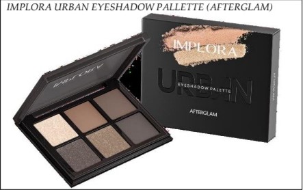 Implora Urban Eyeshadow Pallette - Afterglam Implora Urban Eyeshadow Pallette - Afterglam