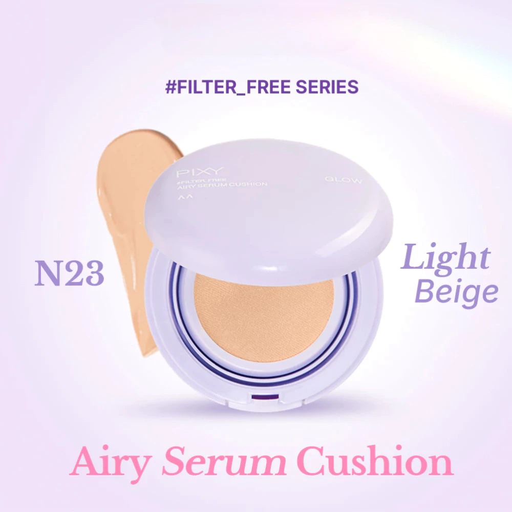 Pixy Airy Serum Cushion Matte 15gr - N23 Light Beige Pixy Airy Serum Cushion Matte 15gr - N23 Light Beige