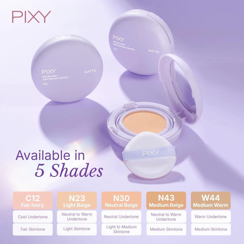 Pixy Airy Serum Cushion Matte 15gr - N30 Neutral Beige