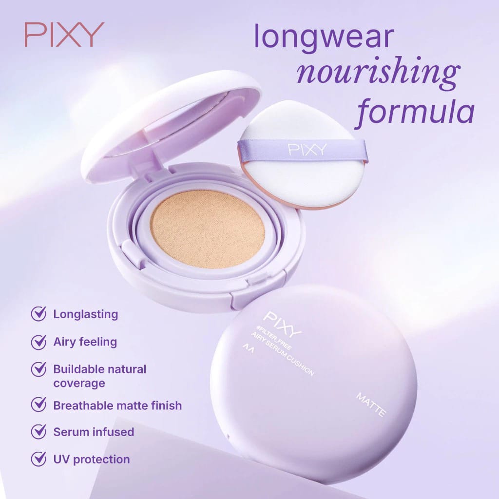 Pixy Airy Serum Cushion Matte 15gr - N43 Medium Beige
