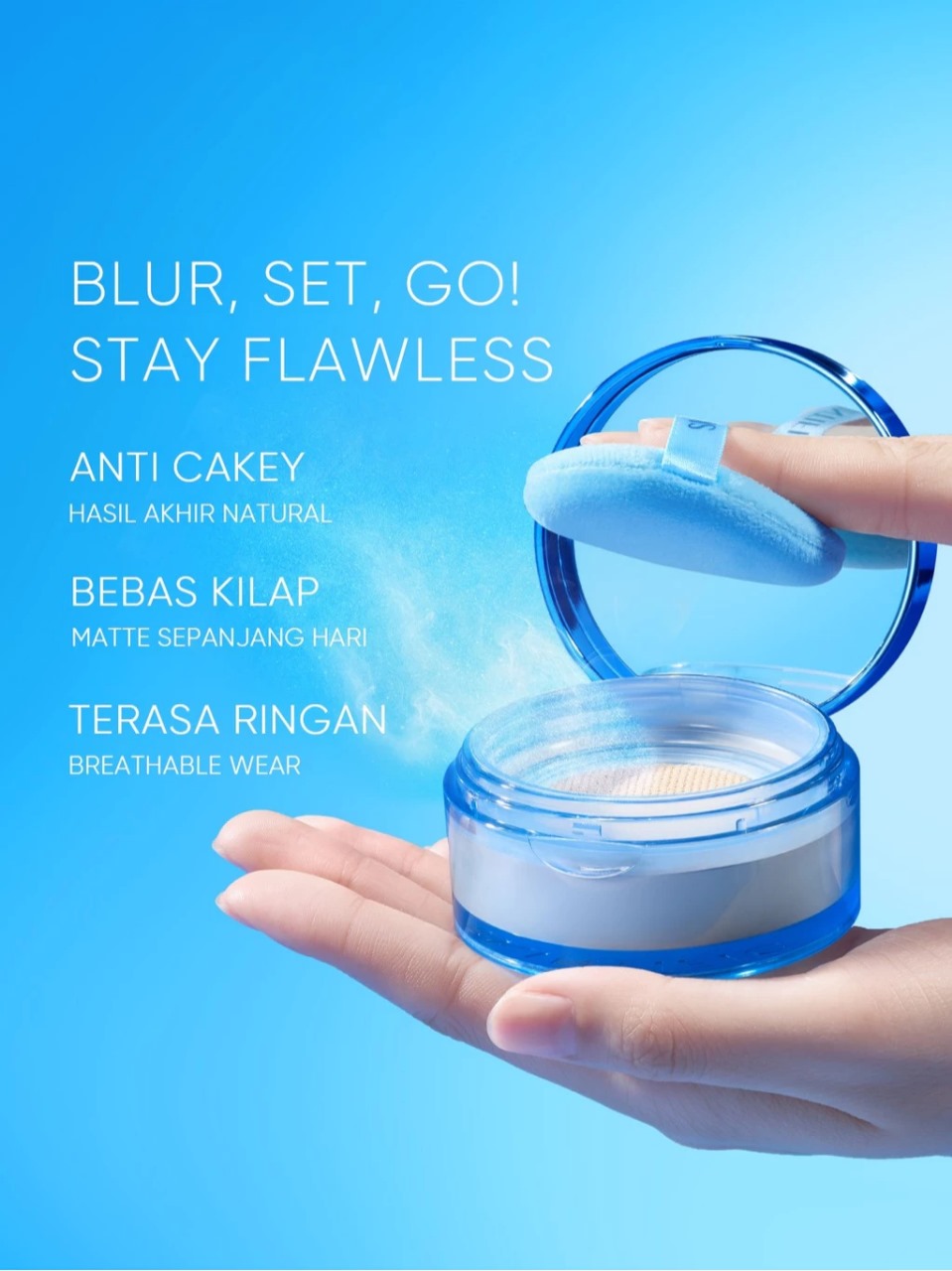 Skintific Invisiblur All Day Loose Powder 10gr - 01 Vanilla