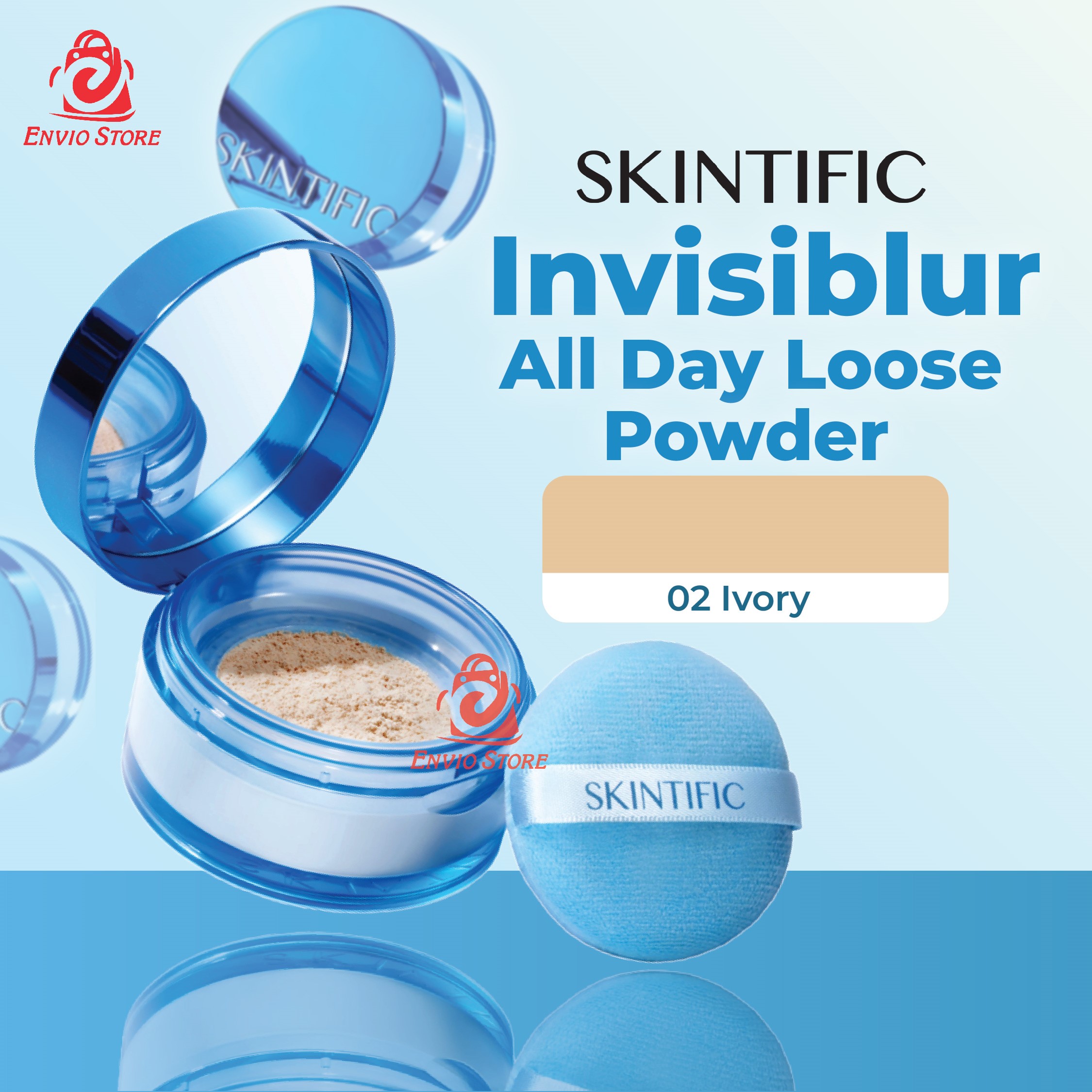 Skintific Invisiblur All Day Loose Powder 10gr - 02 Ivory