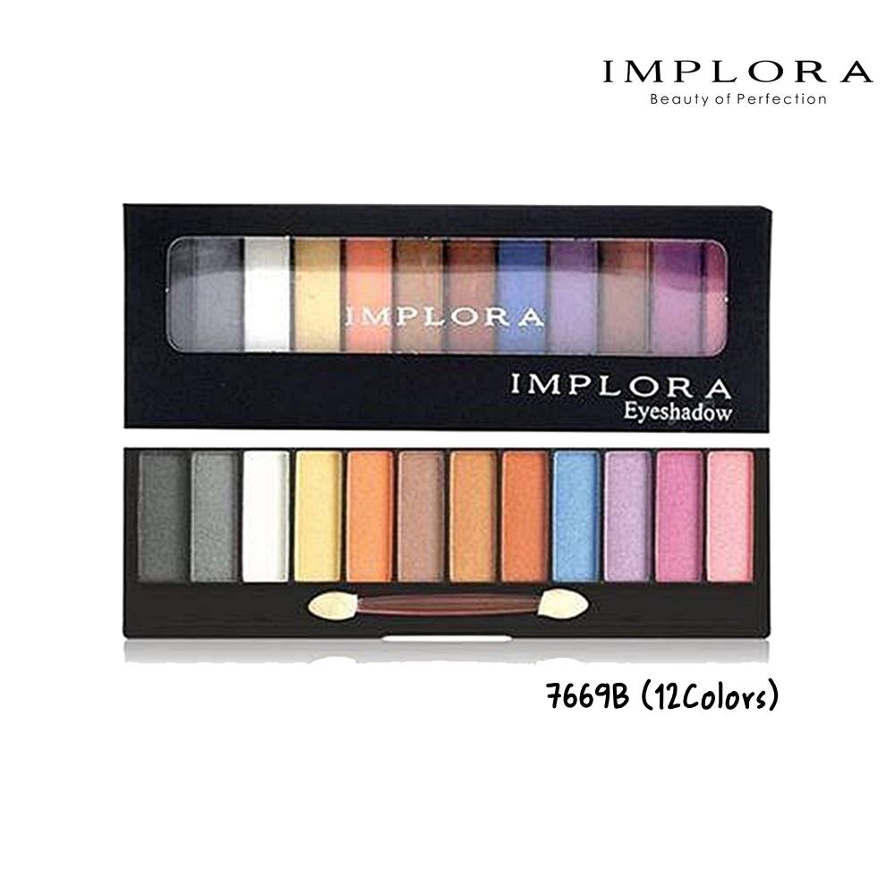 Implora 7669B Eyeshadow 12 Colour Kotak Implora 7669B Eyeshadow 12 Colour Kotak