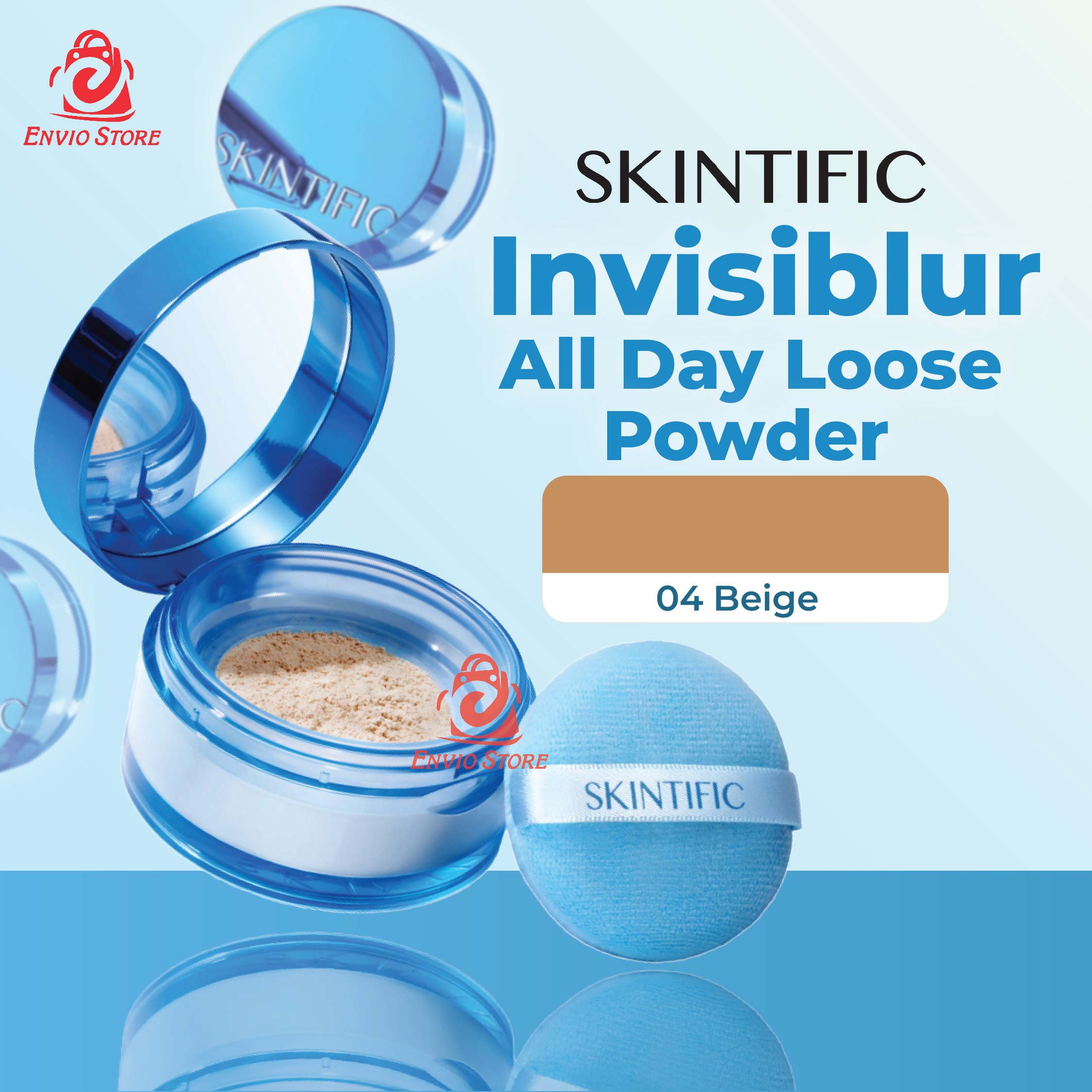Skintific Invisiblur All Day Loose Powder 10gr - 04 Beige