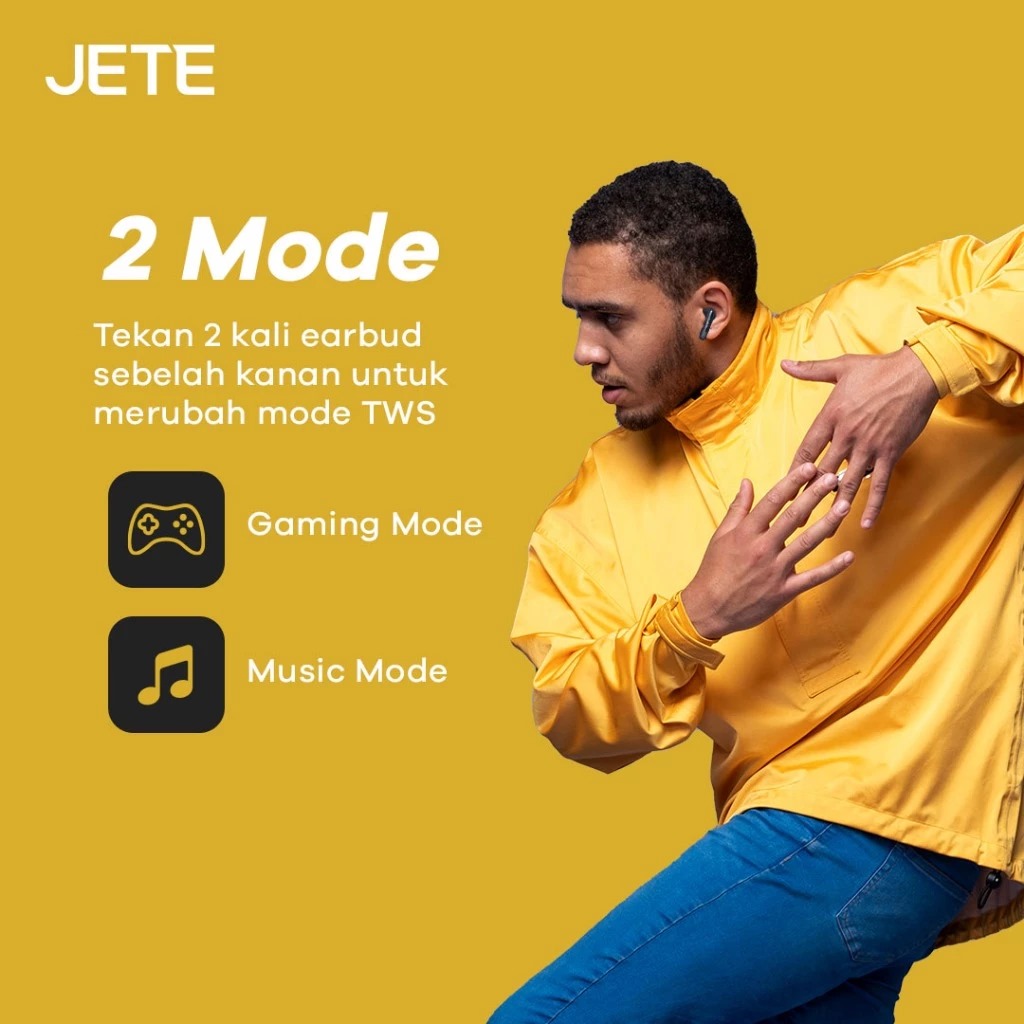 JETE TWS CE7 Series - Navy Yellow