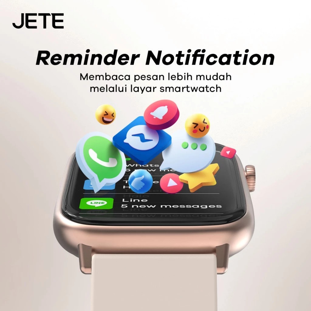 JETE Smartwatch FR13 - Rosegold Lightsand (Pink)
