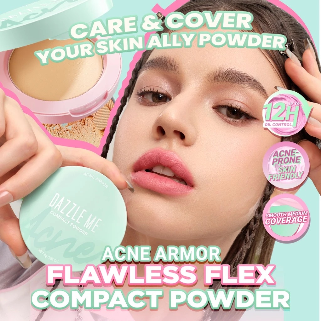 Dazzle Me Acne Armor Compact Powder 8gr - C02 Pink Fair