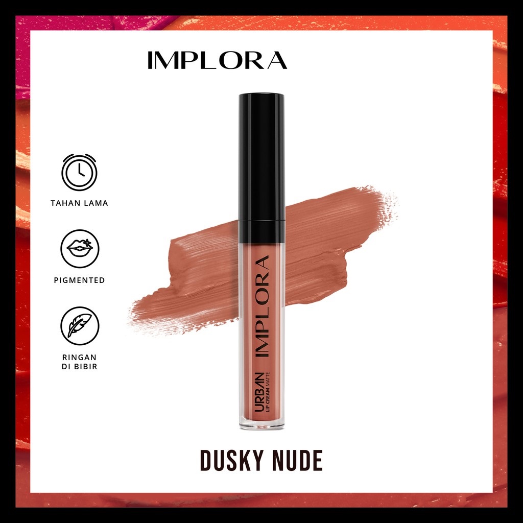 Implora Urban Lipcream Matte - 01 Dusky Nude Implora Urban Lipcream Matte - 01 Dusky Nude
