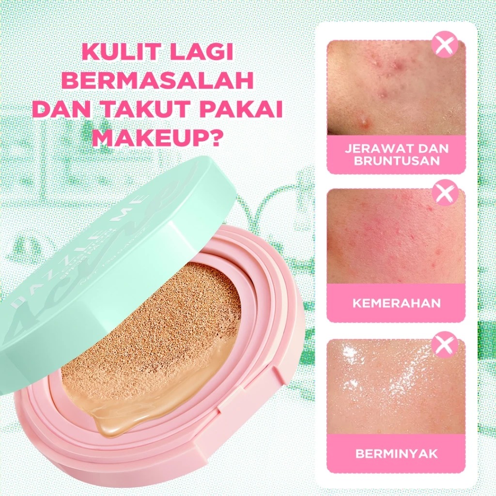 Dazzle Me Acne Armor Flawless Flex Perfection Cushion SPF35 PA+++ 13gr - N04 Neutral Buff