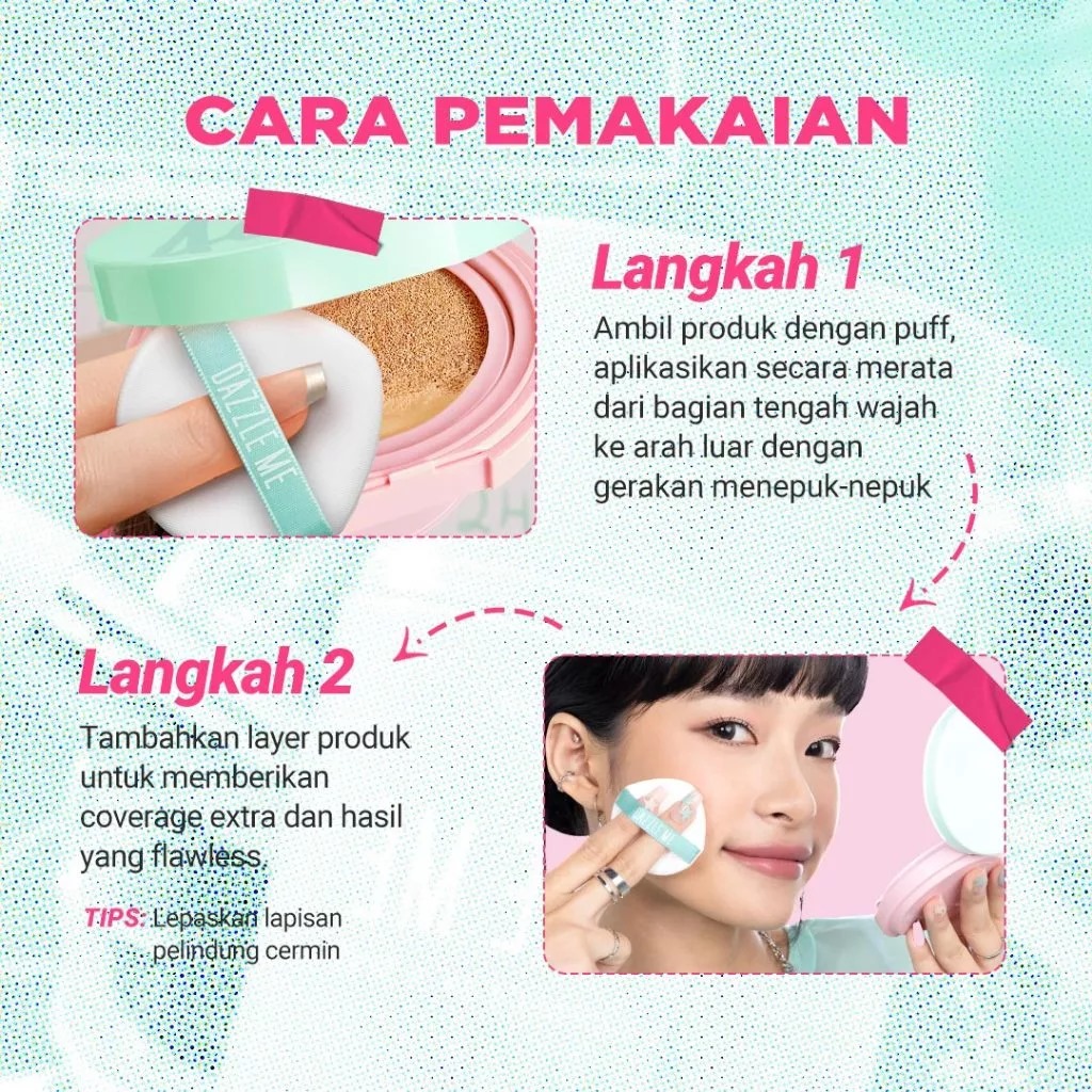 Dazzle Me Acne Armor Flawless Flex Perfection Cushion SPF35 PA+++ 13gr - N04 Neutral Buff