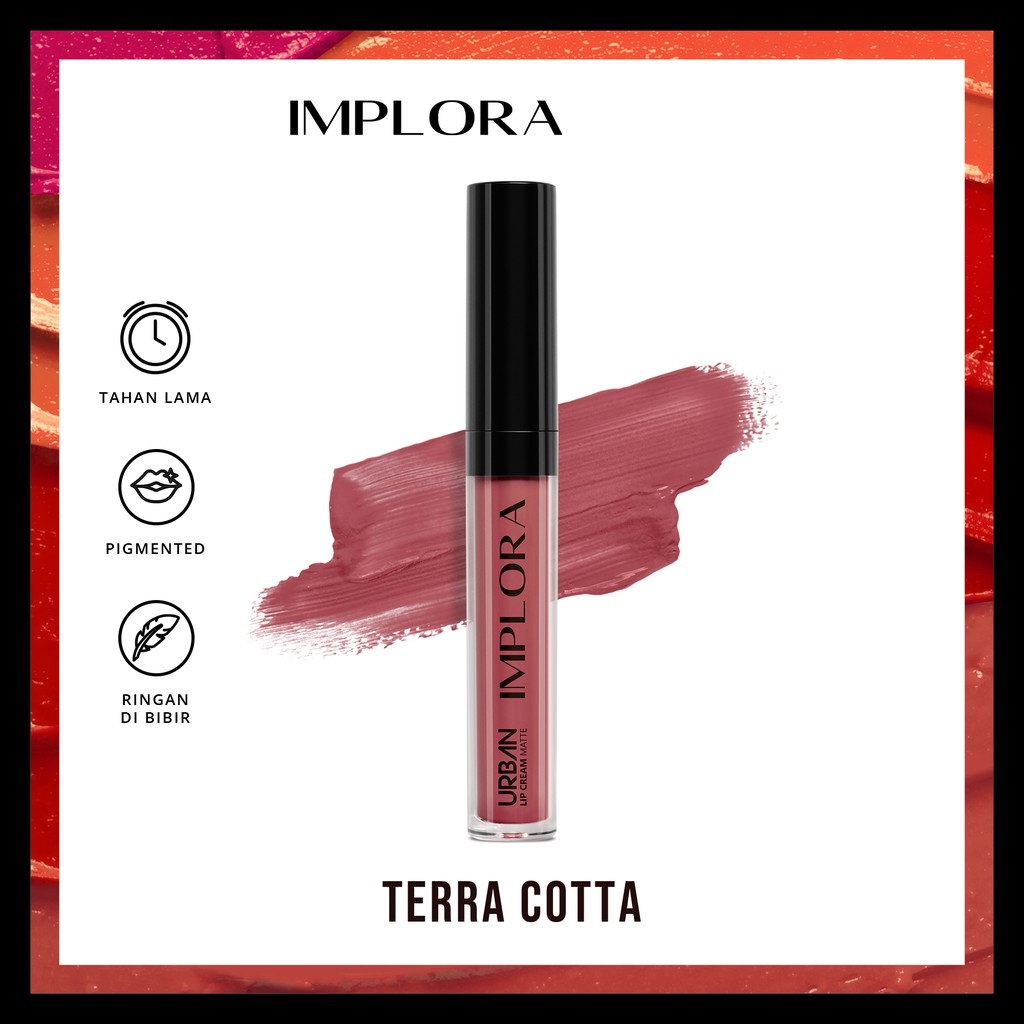 Implora Urban Lipcream Matte - 02 Terra Cotta Implora Urban Lipcream Matte - 02 Terra Cotta