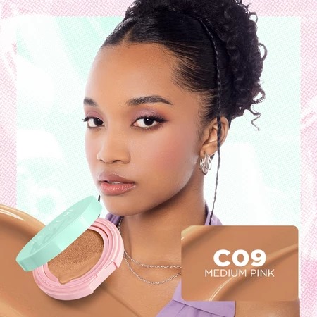 Dazzle Me Acne Armor Flawless Flex Perfection Cushion SPF35 PA+++ 13gr - C09 Medium Pink