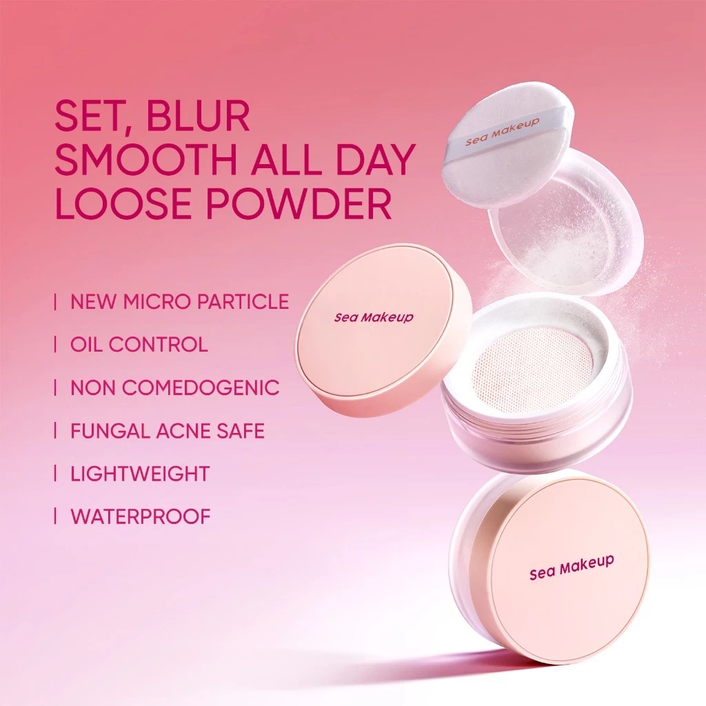 Sea Makeup Acne Blur And Set Loose Powder 12gr - Gingersnap