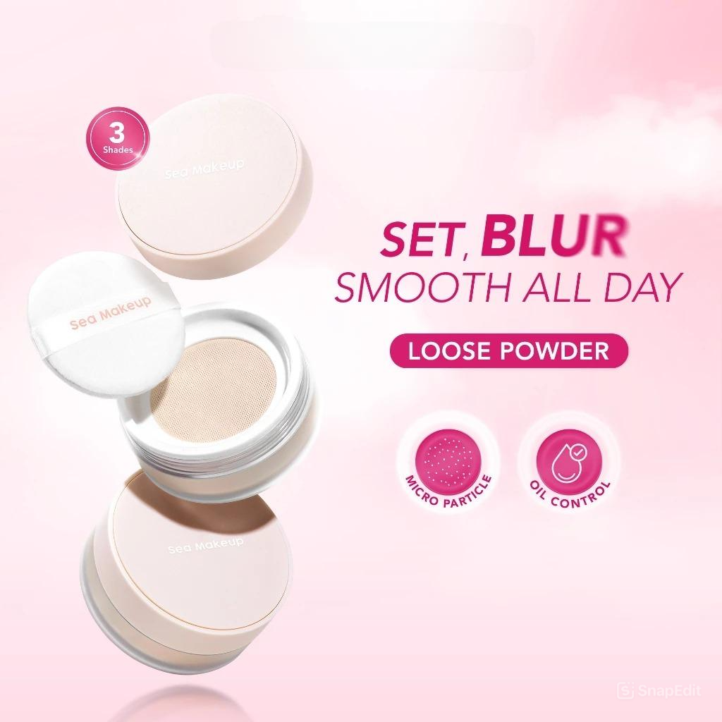 Sea Makeup Acne Blur And Set Loose Powder 12gr - Snowball