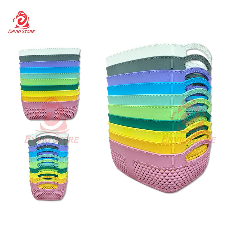 TRI J - Keranjang Plastik Serbaguna 24 x 17 x 9 cm - KUNING