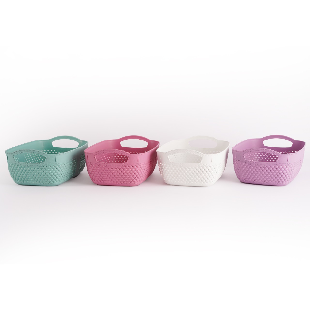 TRI J - Keranjang Plastik Serbaguna 24 x 17 x 9 cm - HIJAU